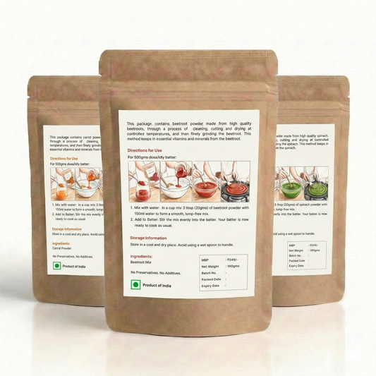 3 Pack Combo - Beetroot, Carrot, Spinach